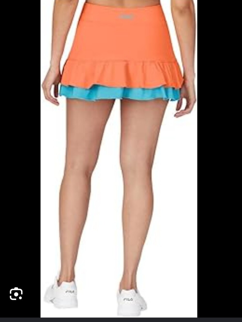 Fila Orange and Turquoise Athletic Skort